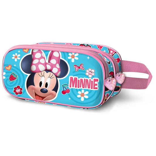 3d happiness minnie disney double pencil case