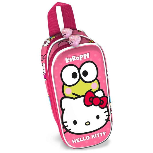 3d funny hello kitty double pencil case