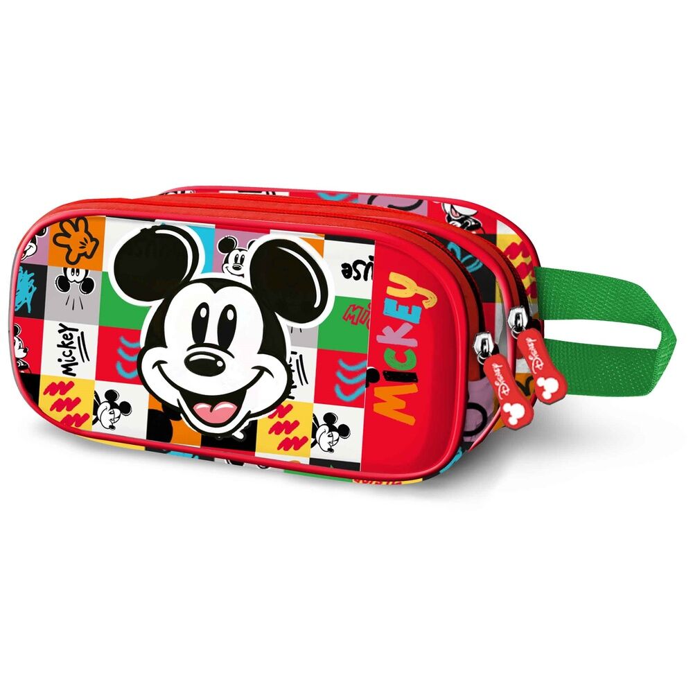 3d mood mickey disney double pencil case