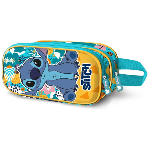3d colors stitch disney double pencil case