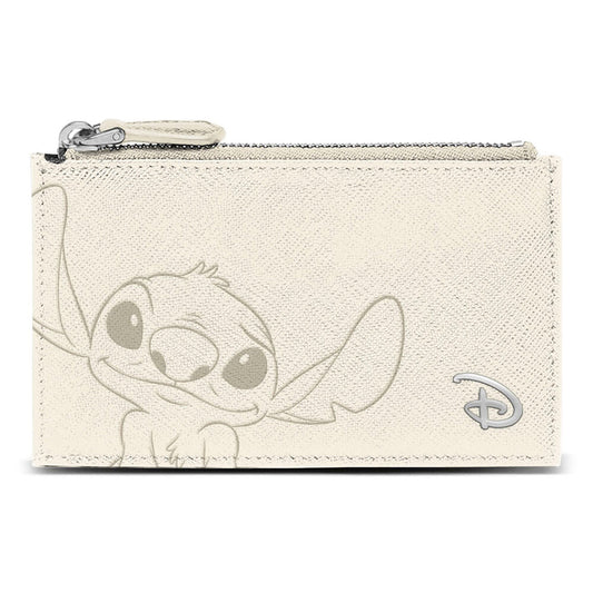 disney cream stitch card holder
