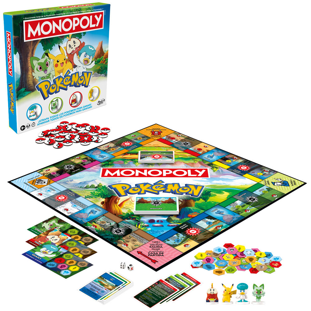 Gra planszowa Monopoly Pokemon w języku hiszpańskim