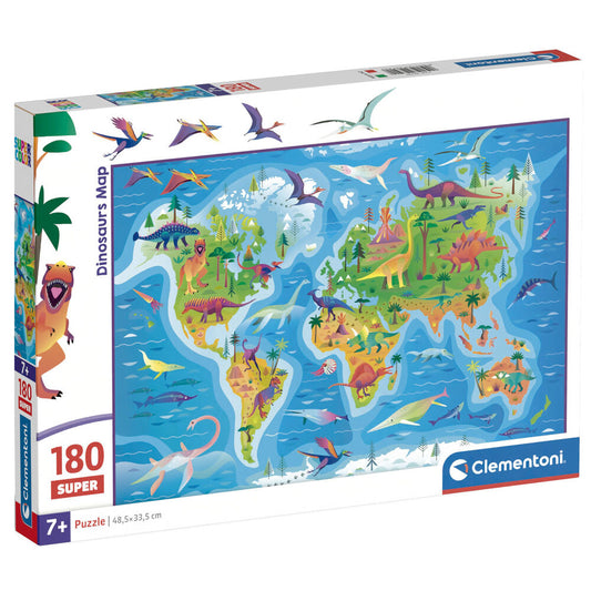 super dinosaur map puzzle 180pcs
