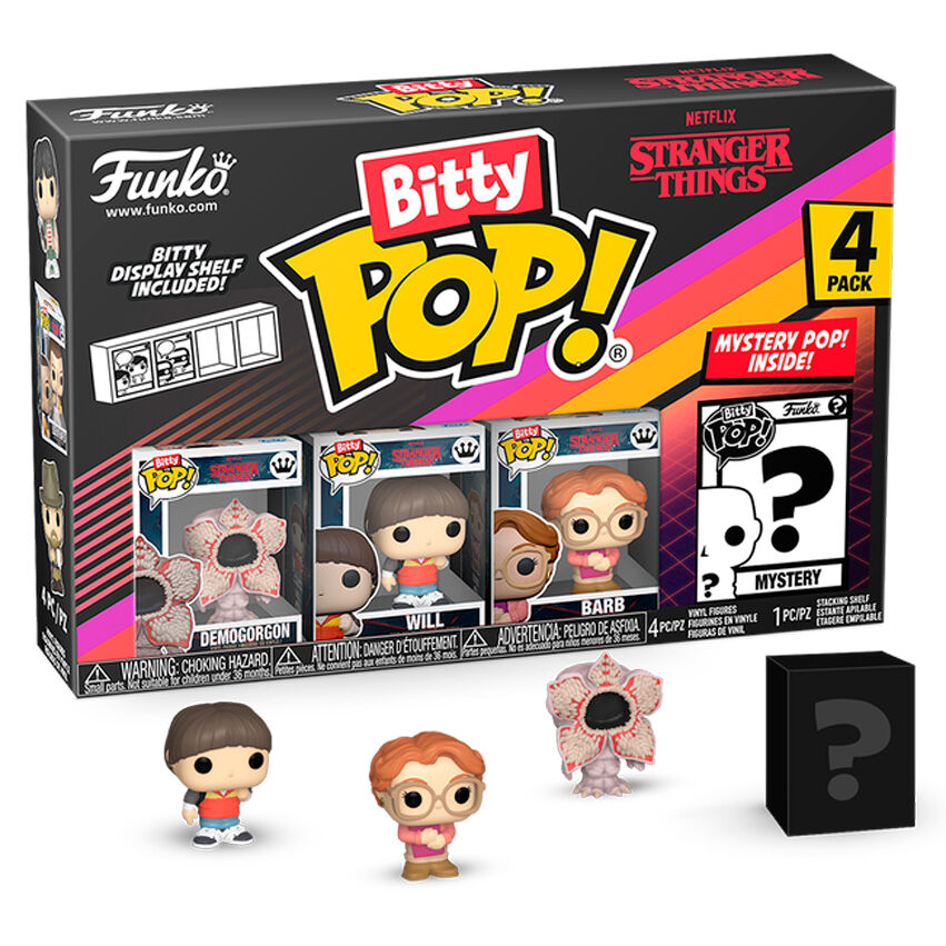 blister 4 bitty pop figures stranger things demogorgon