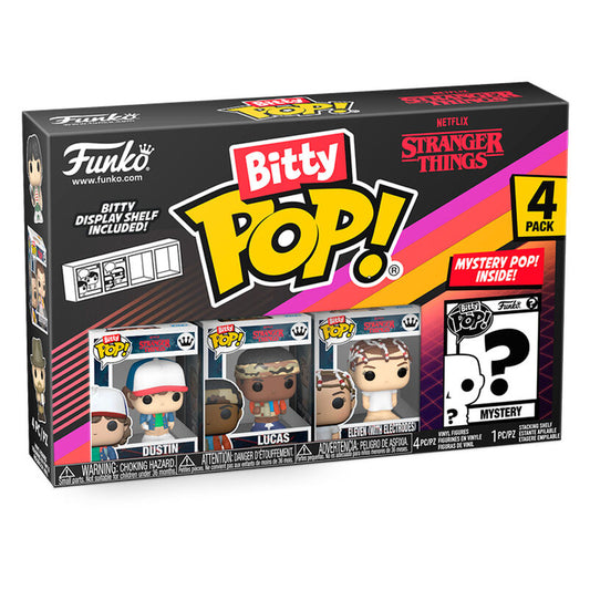 Blister com 4 figuras Bitty POP Stranger Things Dustin