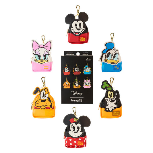 mini backpack keychain mystery mickey and friends disney loungefly assorted