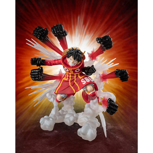 figure sh figuarts zero monkey d luffy gum gum hawk gatling extra battle one piece 18cm