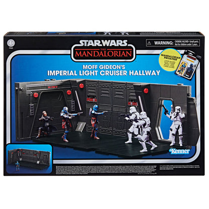 Zestaw do zabawy Moff Gideons Imperial Light Cruiser Hallway + figurka Mandalorian Privateer z Gwiezdnych Wojen 9 5 cm
