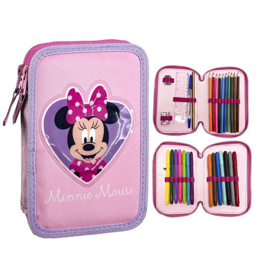 disney minnie mouse double pencil case