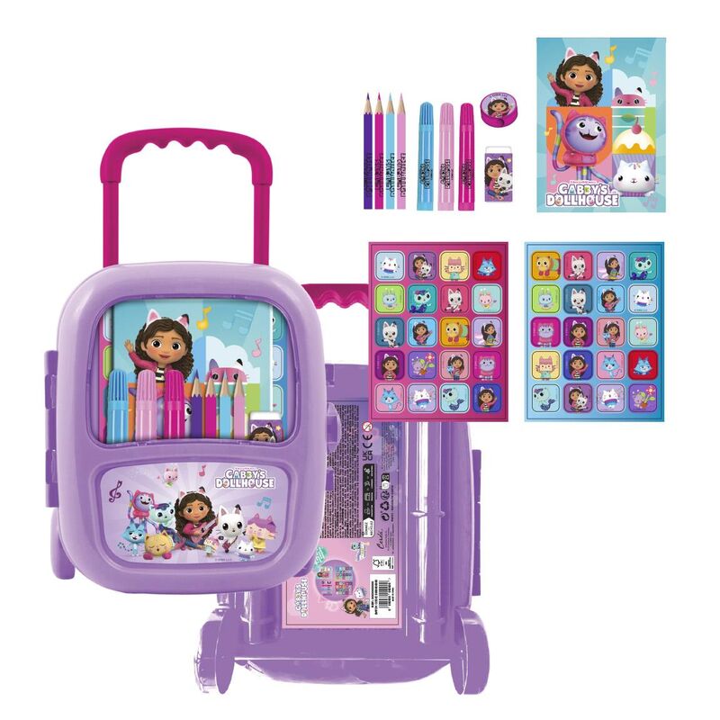gabby's dollhouse stationery trolley