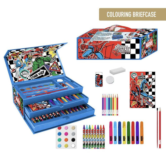 avengers marvel colorable stationery briefcase