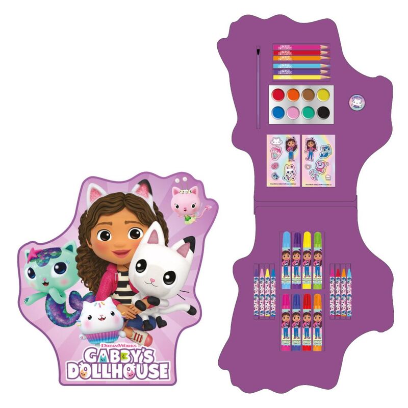 gabby's dollhouse coloring set