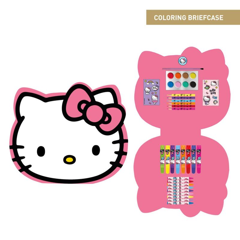 hello kitty coloring set