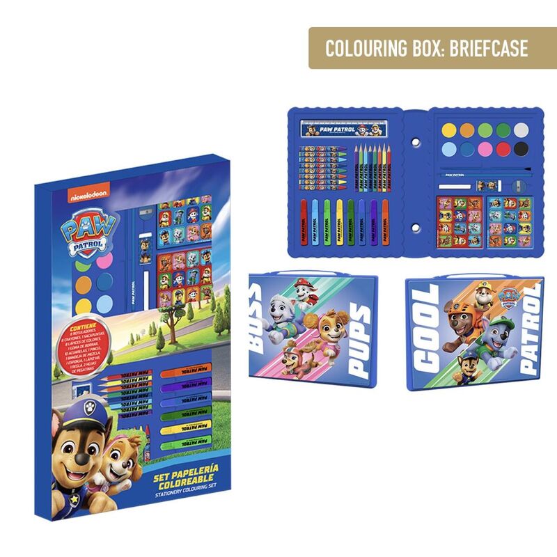 paw patrol colorable stationery set