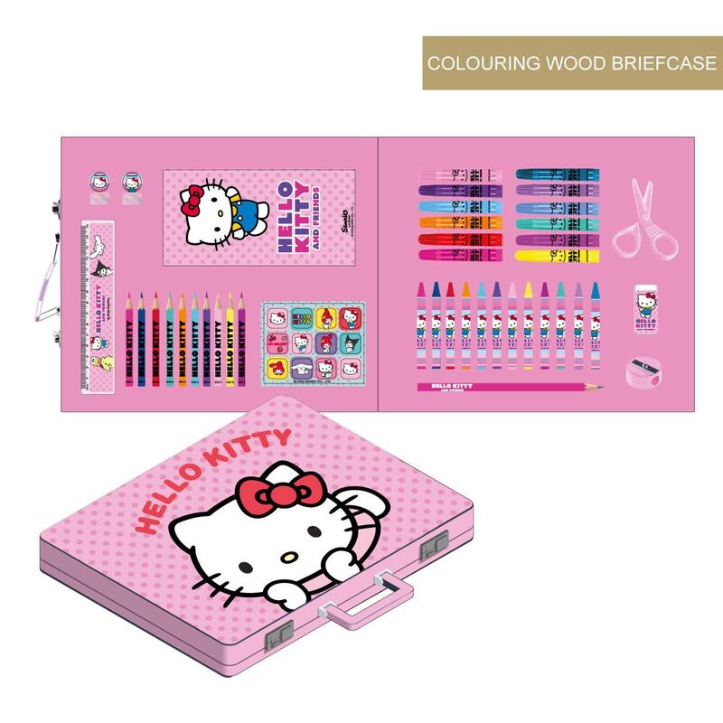 Hello Kitty ausmalbare Aktentasche