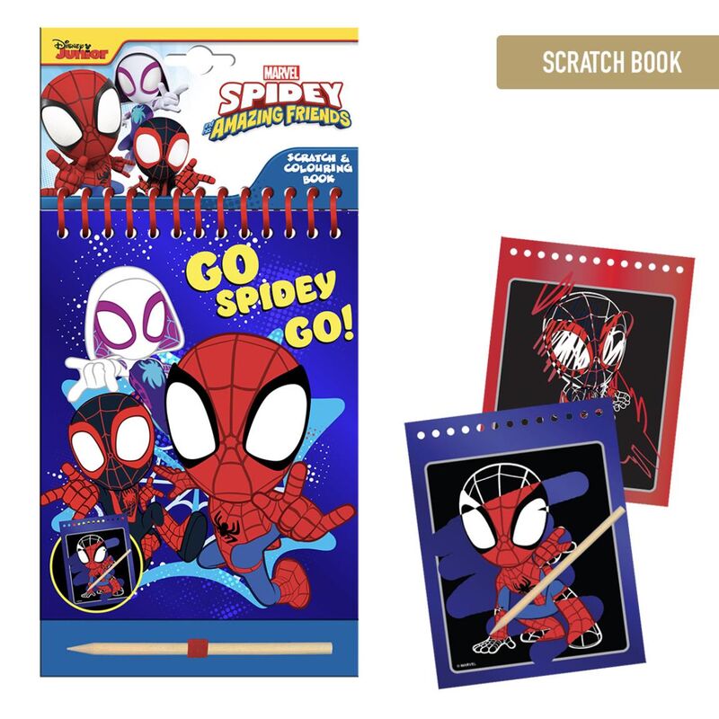 spidey amazing friends marvel scratch stationery set