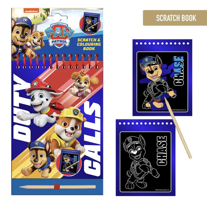 paw patrol scratch paper set
