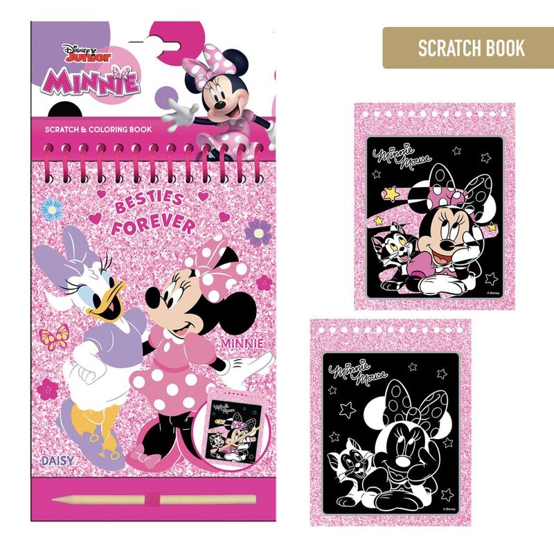 Ensemble de papeterie à gratter Minnie Mouse Disney