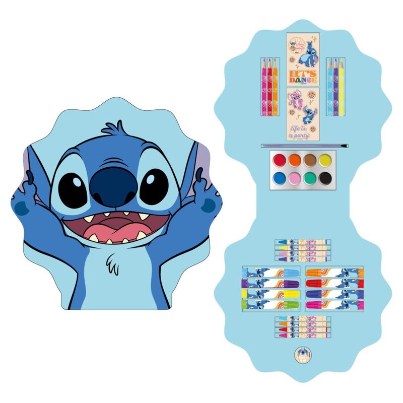 stitch disney coloring set