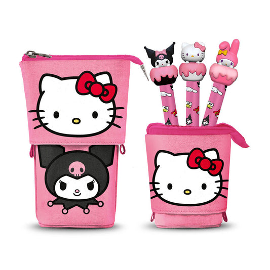 hello kitty pencil case  3 erasable pens