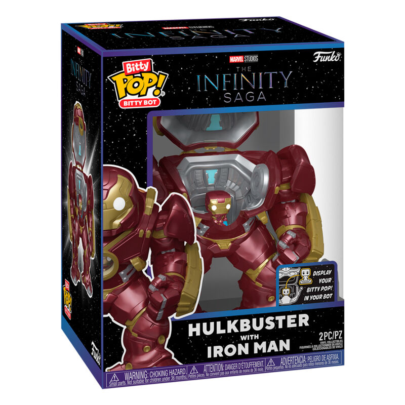 Figurine Bitty Bots Marvel Infinity Saga Hulkbuster avec Iron Man