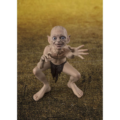 Figurines S H Figuarts de Frodon Sacquet et Gollum tirées du film La Communauté de l'Anneau Le Seigneur des Anneaux