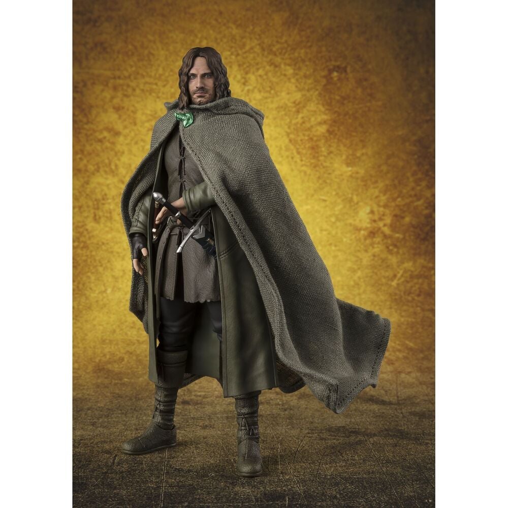 Figurine S H Figuarts Aragon La Communauté de l'Anneau Le Seigneur des Anneaux 15 cm