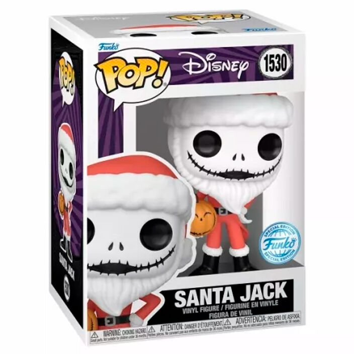 disney pop  nightmare before christmas santa jack exclusive figure