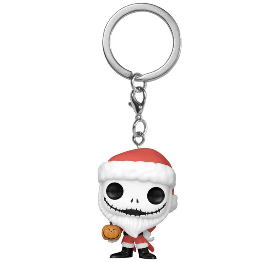 Chaveiro exclusivo Pocket POP Disney Nightmare Before Christmas Papai Noel Jack