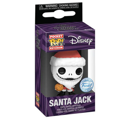 pocket pop disney nightmare before christmas santa jack exclusive keychain