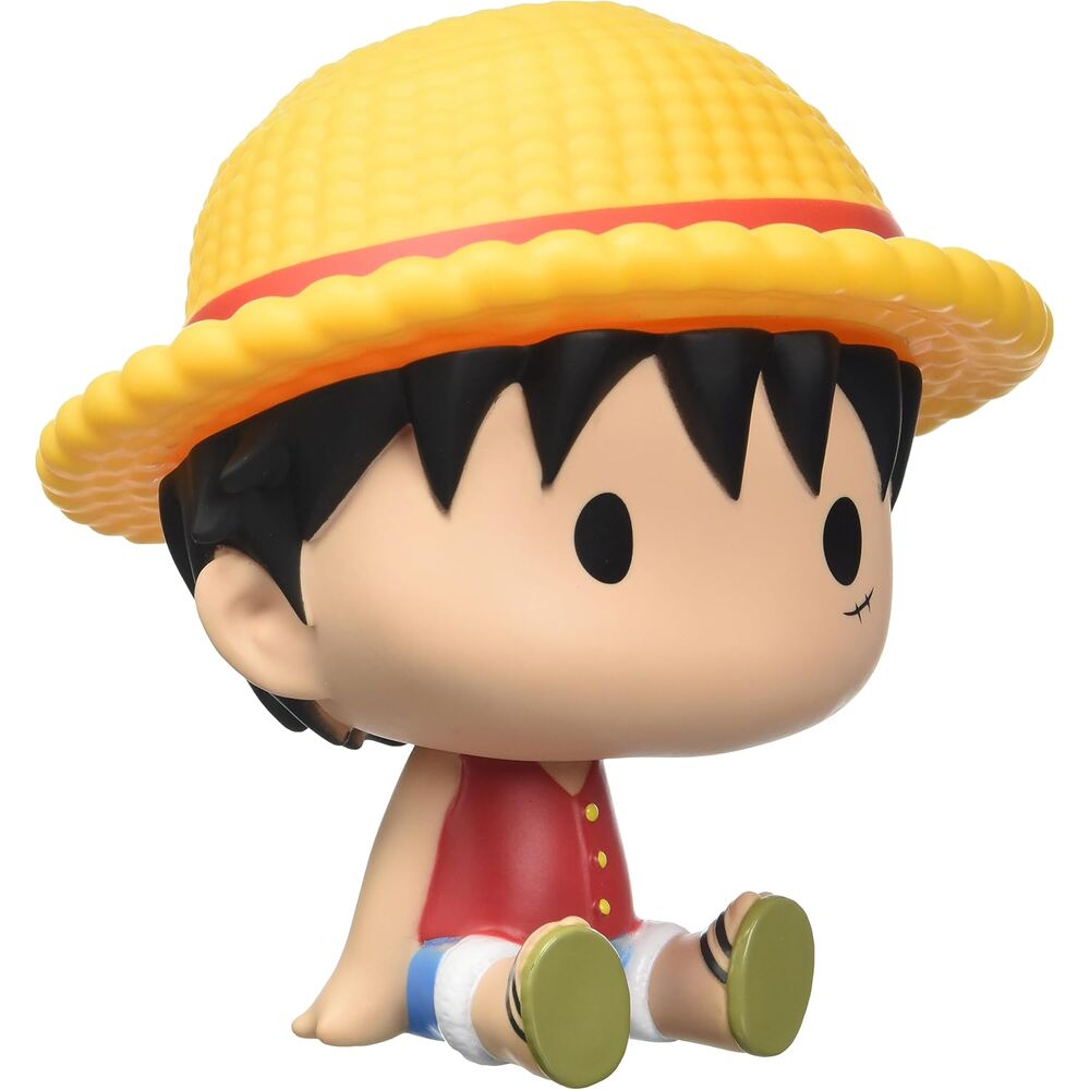 chibi luffy one piece piggy bank figure 16cm