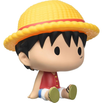chibi luffy one piece piggy bank figure 16cm
