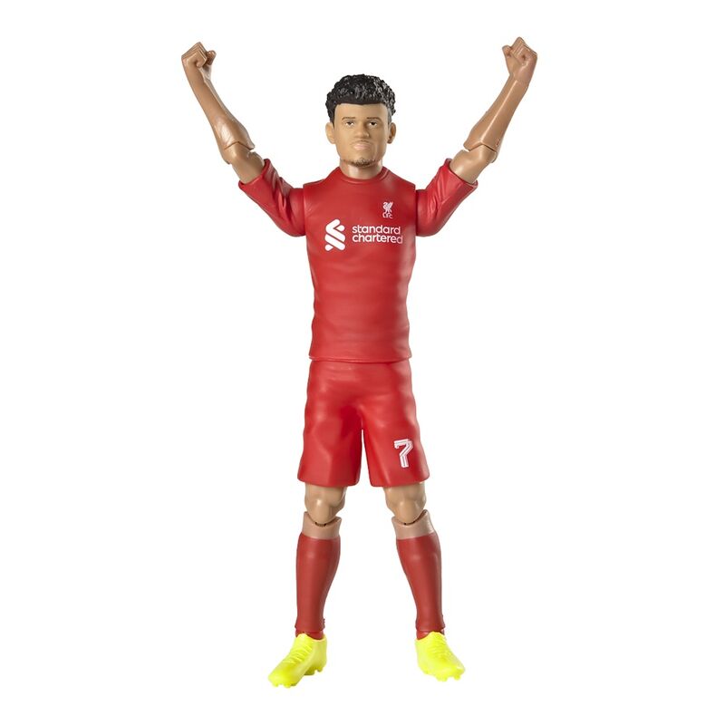 Boneco de ação Luis Diaz do Liverpool Football Club 20 cm