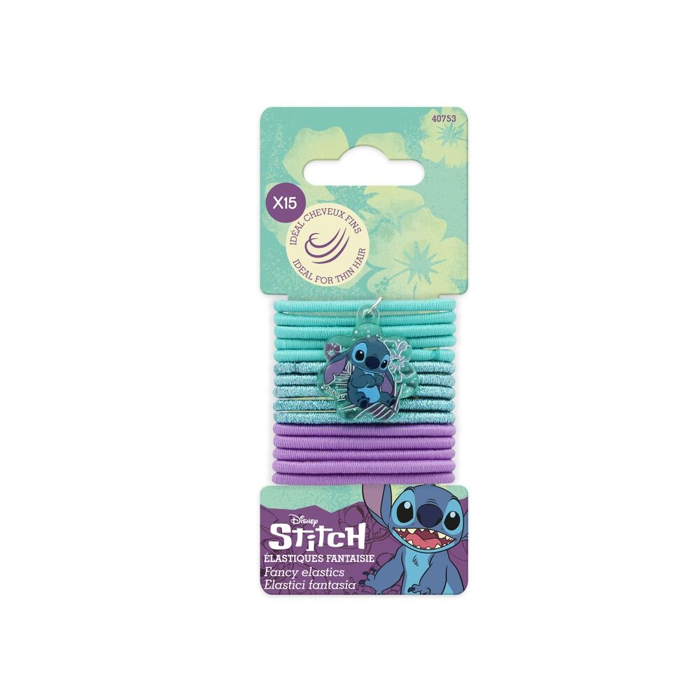 blister pack of 15 stitch disney hair ties