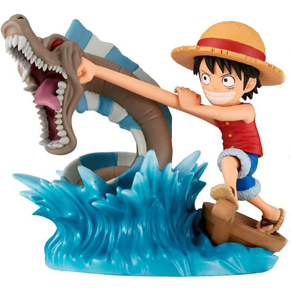 figure monkey d luffy vs local sea monster log stories one piece 7cm