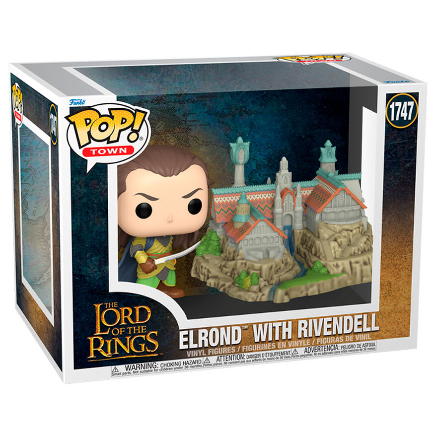 POP Town figure The Lord of the Rings Lord Elrond with Rivendell