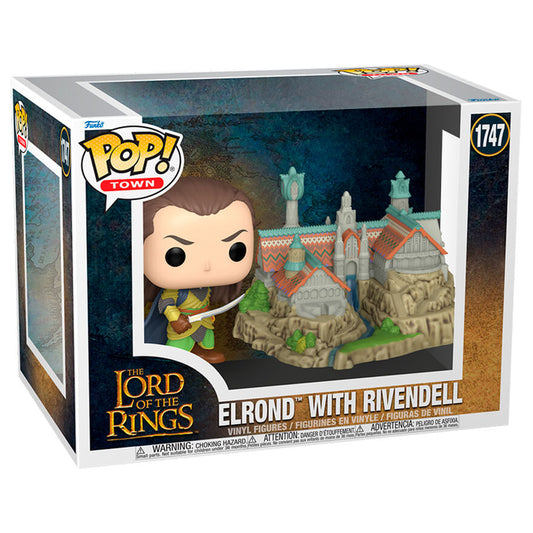 POP Town figure The Lord of the Rings Lord Elrond with Rivendell
