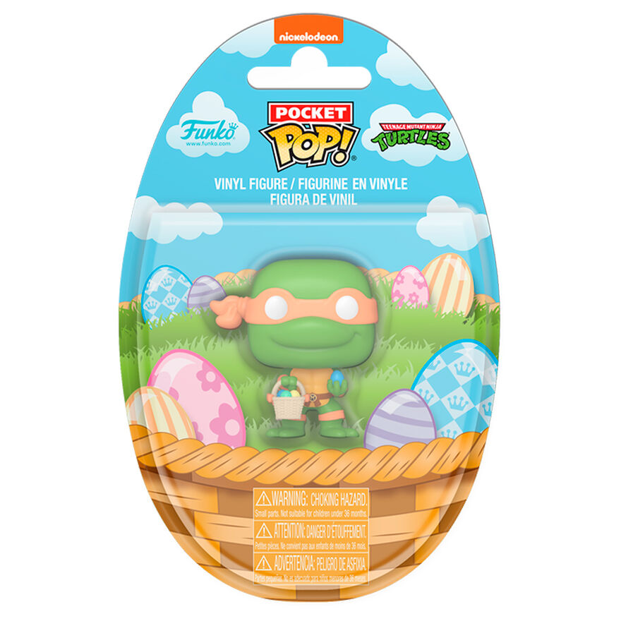 pocket pop teenage mutant ninja turtles michelangelo easter bunny figure