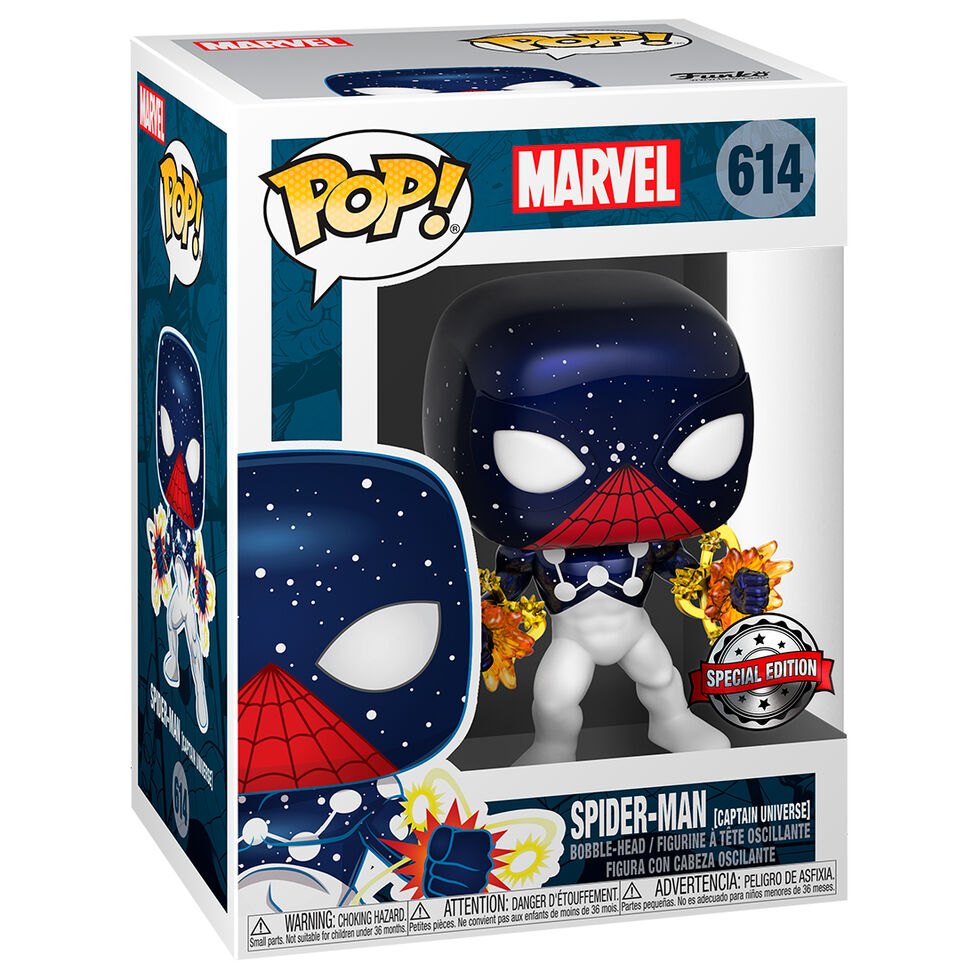 marvel spider man captain universe exclusive pop figure