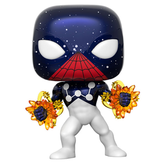 Figura POP exclusiva de Marvel Spider-Man y Capitán Universo