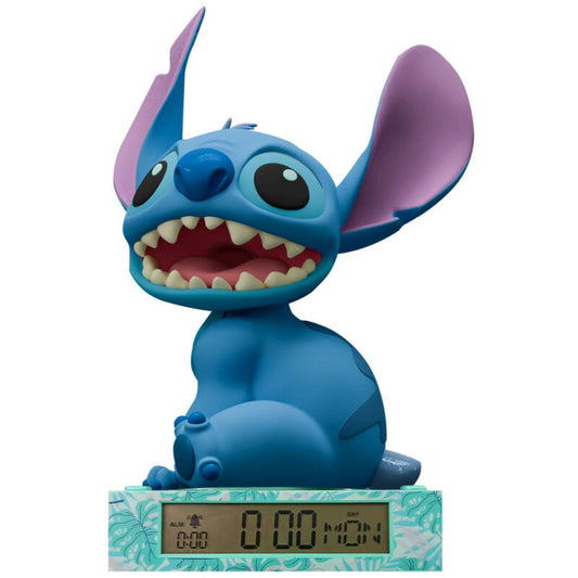 3D Lamp with Alarm Clock Stitch Disney
