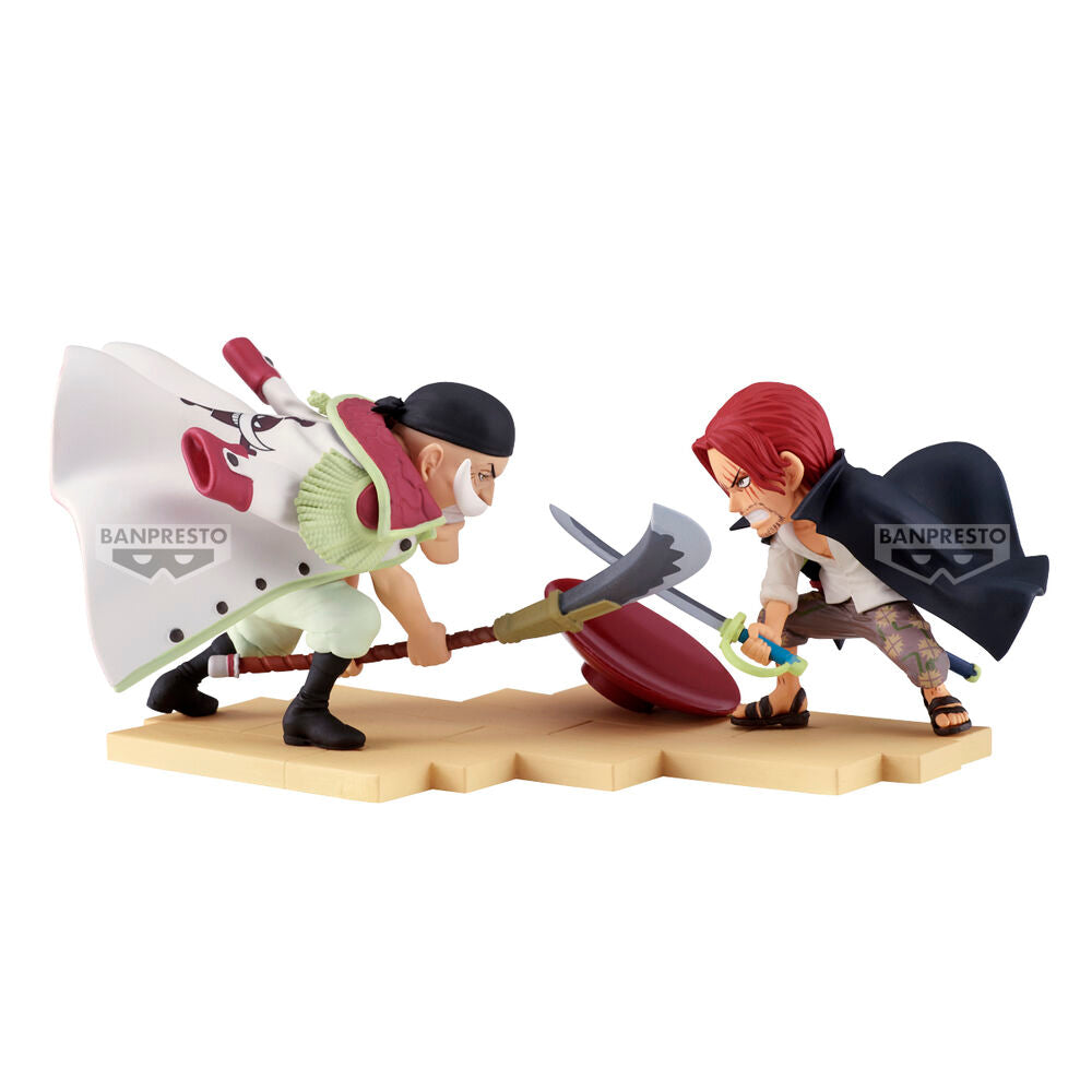 figure edward newgate vs shanks world collectable log stories one piece 13cm