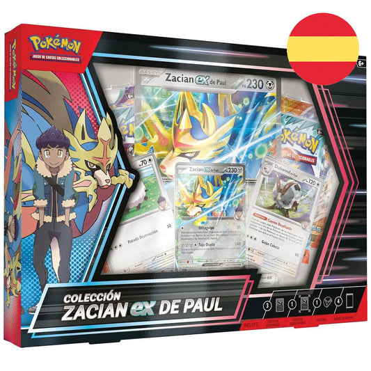 paul's zacian ex pokemon cards blister pack (spanish)