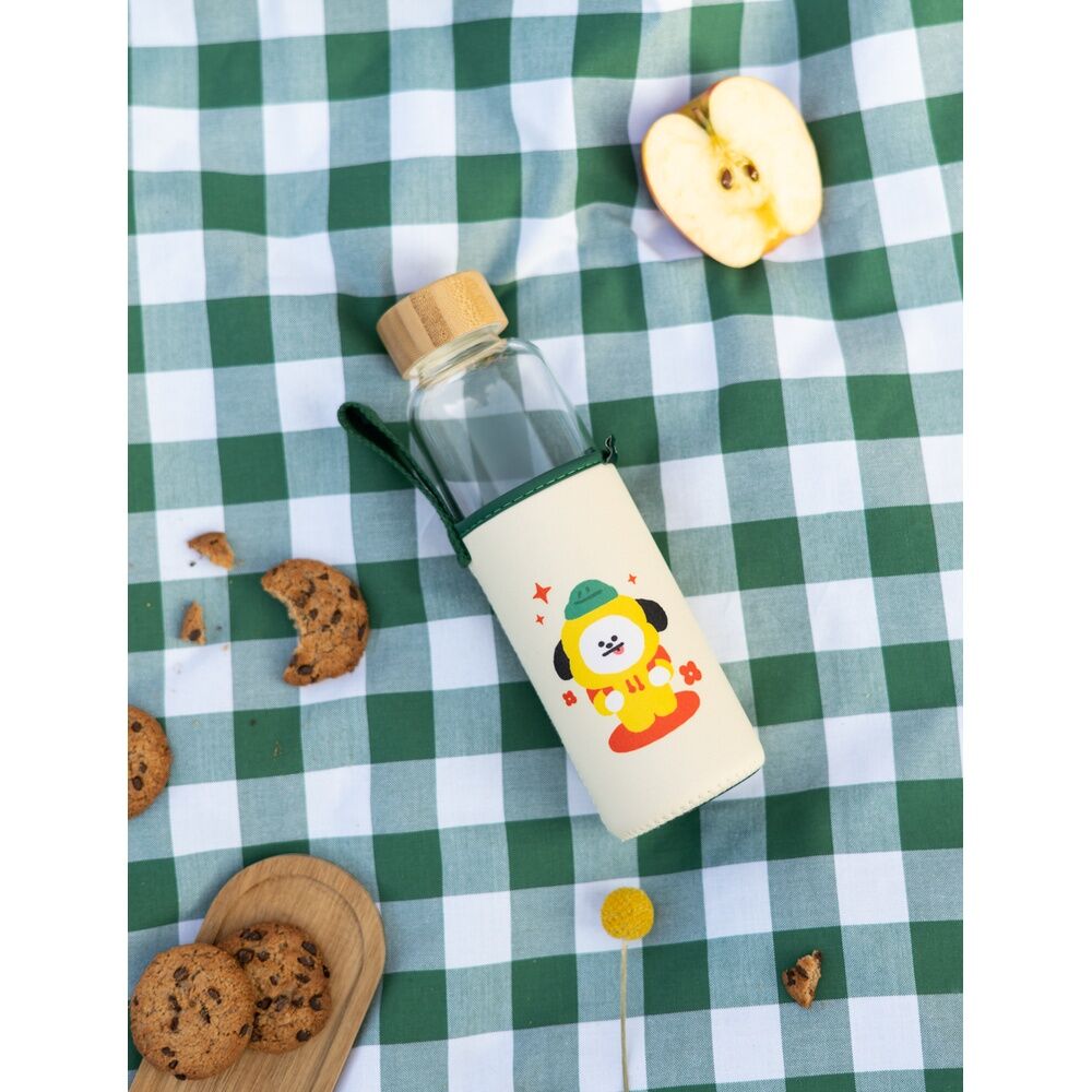 Chimmy BT21 glass bottle