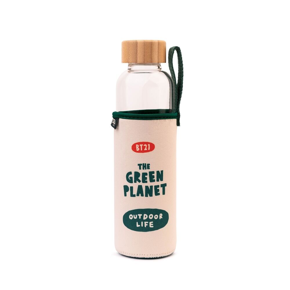 bt21 glass bottle