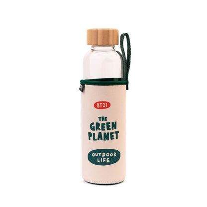 bt21 glass bottle