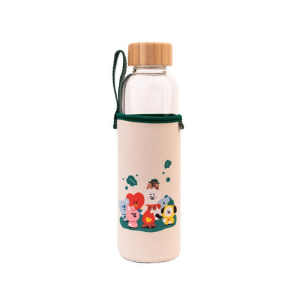 BT21 glass bottle