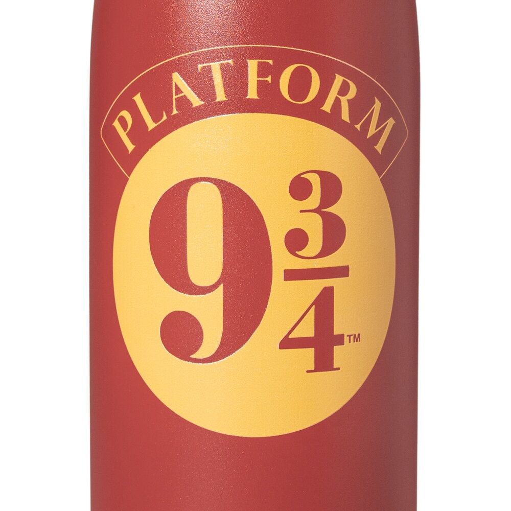 Botella de acero inoxidable de 500 ml inspirada en el Andén 9 3/4 de Harry Potter.