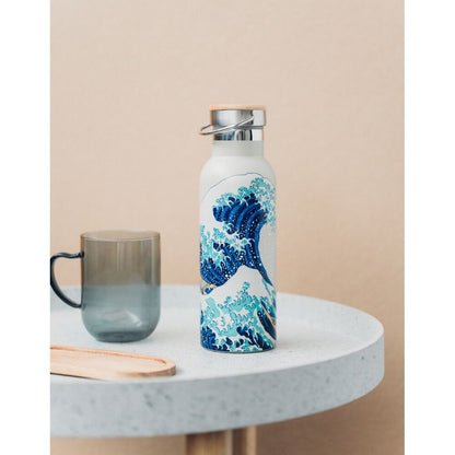 Botella de acero inoxidable La gran ola de Kanagawa Hokusai 500 ml