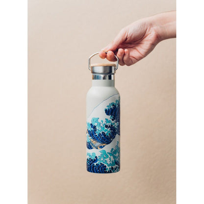 Botella de acero inoxidable La gran ola de Kanagawa Hokusai 500 ml